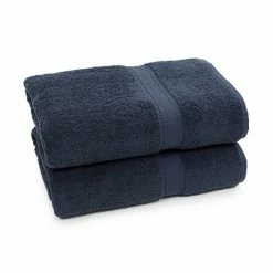 Linum Home Textiles 2-pack Turkish Cotton Sinemis Terry Bath Towels Navy -Linum Home Textiles store unnamed file 434