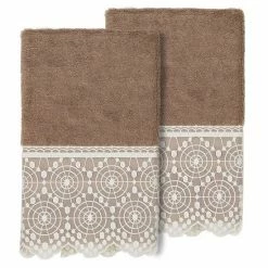 Linum Home Textiles Turkish Cotton Arian 2-piece Cream Lace Embellished Hand Towel Set 3 Linum Home Textiles Turkish Cotton Arian 2-piece Cream Lace Embellished Hand Towel Set -Linum Home Textiles store unnamed file 4342