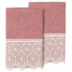 Linum Home Textiles Turkish Cotton Arian 2-piece Cream Lace Embellished Hand Towel Set 4 Linum Home Textiles Turkish Cotton Arian 2-piece Cream Lace Embellished Hand Towel Set -Linum Home Textiles store unnamed file 4343