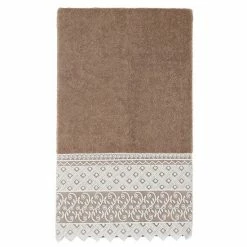 Linum Home Textiles Turkish Cotton Aiden White Lace Embellished Bath Towel -Linum Home Textiles store unnamed file 4351
