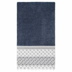 Linum Home Textiles Turkish Cotton Aiden White Lace Embellished Bath Towel -Linum Home Textiles store unnamed file 4357