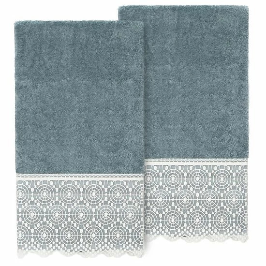 Linum Home Textiles Turkish Cotton Arian 2-piece Cream Lace Embellished Bath Towel Set Linum Home Textiles Turkish Cotton Arian 2-piece Cream Lace Embellished Bath Towel Set -Linum Home Textiles store unnamed file 4376