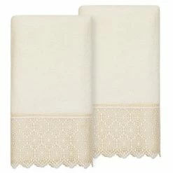 Linum Home Textiles Turkish Cotton Arian 2-piece Cream Lace Embellished Bath Towel Set 10 Linum Home Textiles Turkish Cotton Arian 2-piece Cream Lace Embellished Bath Towel Set -Linum Home Textiles store unnamed file 4382