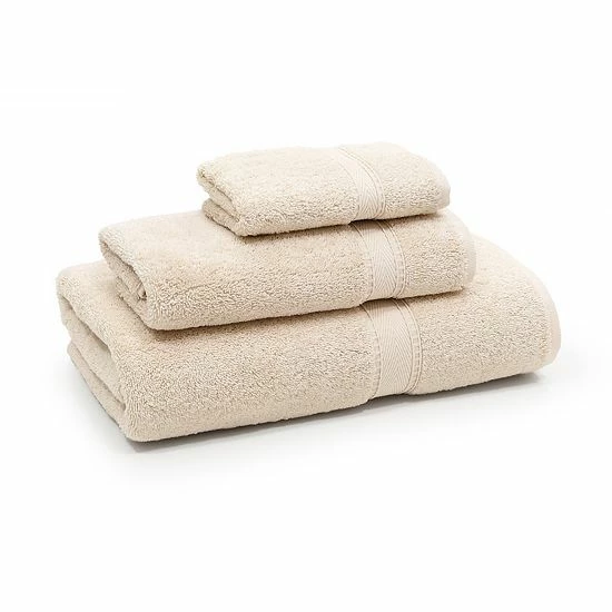 Linum Home Textiles 3-piece Turkish Cotton Sinemis Terry Bath Towel Set Beige 5 Linum Home Textiles 3-piece Turkish Cotton Sinemis Terry Bath Towel Set Beige - Image 5
