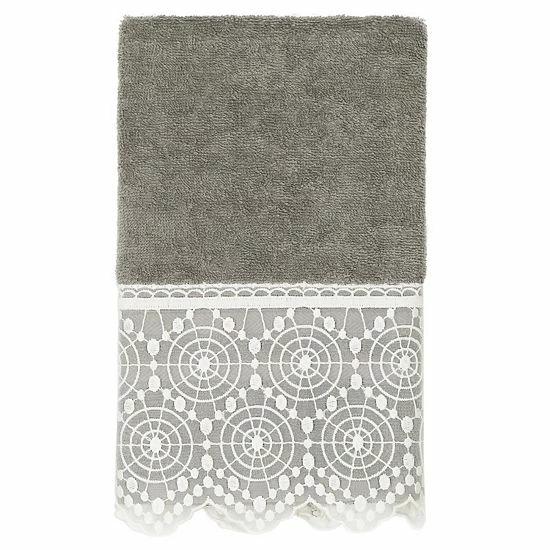 Linum Home Textiles Turkish Cotton Arian Cream Lace Embellished Hand Towel Linum Home Textiles Turkish Cotton Arian Cream Lace Embellished Hand Towel -Linum Home Textiles store unnamed file 4391
