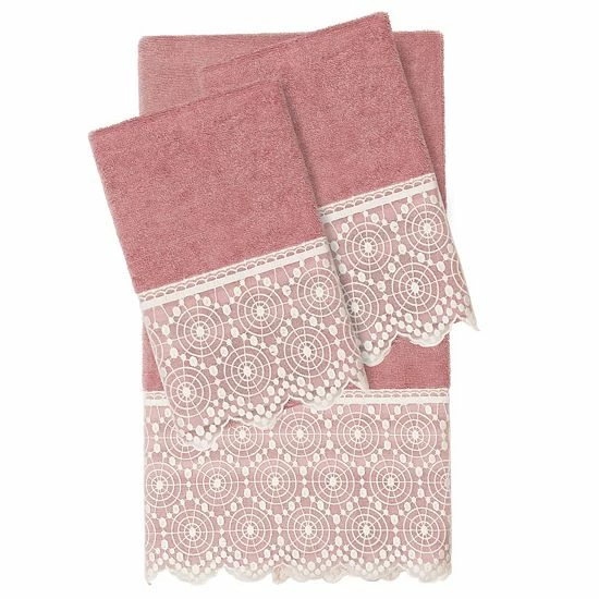 Linum Home Textiles Turkish Cotton Arian 3-piece Cream Lace Embellished Towel Set Linum Home Textiles Turkish Cotton Arian 3-piece Cream Lace Embellished Towel Set -Linum Home Textiles store unnamed file 4415