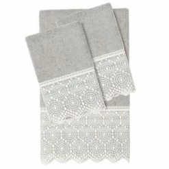 Linum Home Textiles Turkish Cotton Arian 3-piece Cream Lace Embellished Towel Set 4 Linum Home Textiles Turkish Cotton Arian 3-piece Cream Lace Embellished Towel Set -Linum Home Textiles store unnamed file 4417