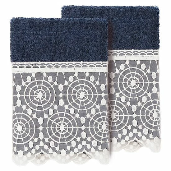 Linum Home Textiles Turkish Cotton Arian 2-piece Cream Lace Embellished Washcloth Set Linum Home Textiles Turkish Cotton Arian 2-piece Cream Lace Embellished Washcloth Set -Linum Home Textiles store unnamed file 4432