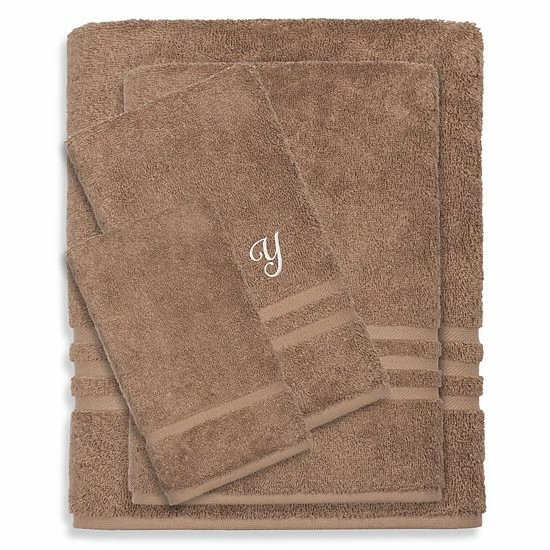 Linum Home Textiles Turkish Cotton Denzi 4-piece Personalized Towel Set 3 Linum Home Textiles Turkish Cotton Denzi 4-piece Personalized Towel Set - Image 3