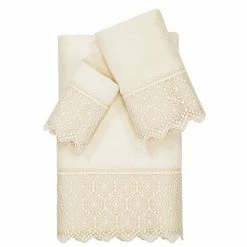 Linum Home Textiles Turkish Cotton Arian 3-piece Cream Lace Embellished Towel Set 11 Linum Home Textiles Turkish Cotton Arian 3-piece Cream Lace Embellished Towel Set -Linum Home Textiles store unnamed file 4456