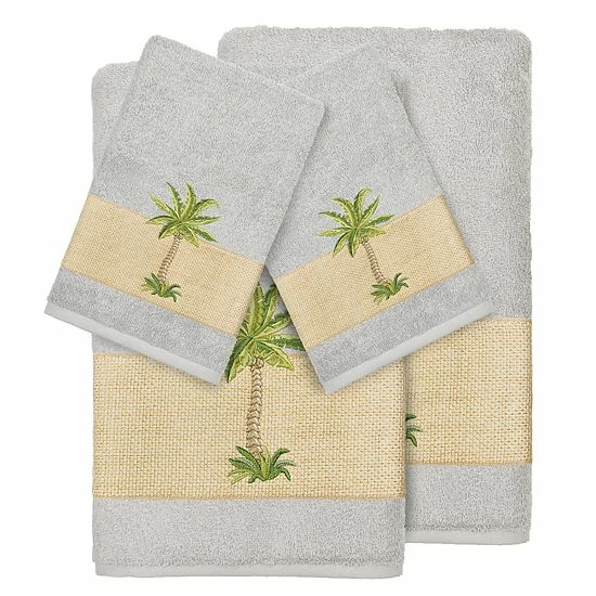 Linum Home Textiles 4-piece Colton Embellished Bath Towel Set Teal Linum Home Textiles 4-piece Colton Embellished Bath Towel Set Teal -Linum Home Textiles store unnamed file 4463