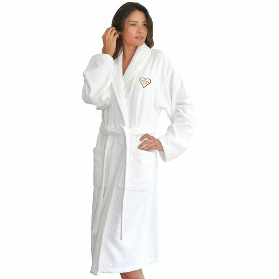 Linum Home Textiles "I Love You Mom" Embroidered Cotton Terry Bathrobe Melange Linum Home Textiles "I Love You Mom" Embroidered Cotton Terry Bathrobe Melange -Linum Home Textiles store unnamed file 4479