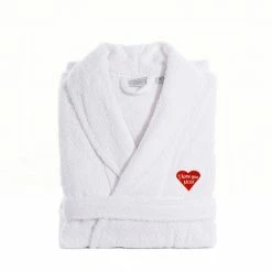 Linum Home Textiles "I Love You Mom" Embroidered Cotton Terry Bathrobe Melange 5 Linum Home Textiles "I Love You Mom" Embroidered Cotton Terry Bathrobe Melange -Linum Home Textiles store unnamed file 4482