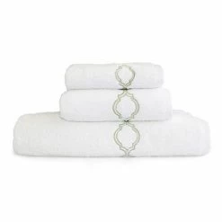 Linum Home Textiles Trellis 3-piece Towel Set White Sky Blue -Linum Home Textiles store unnamed file 4489