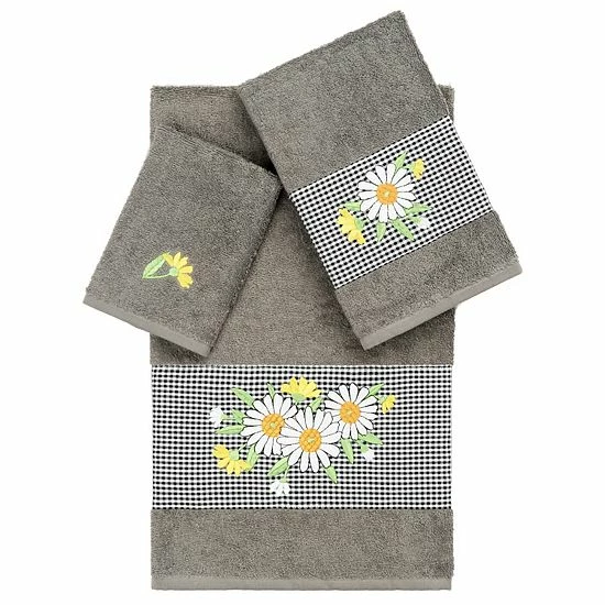 Linum Home Textiles Turkish Cotton Daisy 3-piece Embellished Towel Set Latte Linum Home Textiles Turkish Cotton Daisy 3-piece Embellished Towel Set Latte -Linum Home Textiles store unnamed file 4518