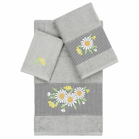 Linum Home Textiles Turkish Cotton Daisy 3-piece Embellished Towel Set Latte Linum Home Textiles Turkish Cotton Daisy 3-piece Embellished Towel Set Latte -Linum Home Textiles store unnamed file 4523