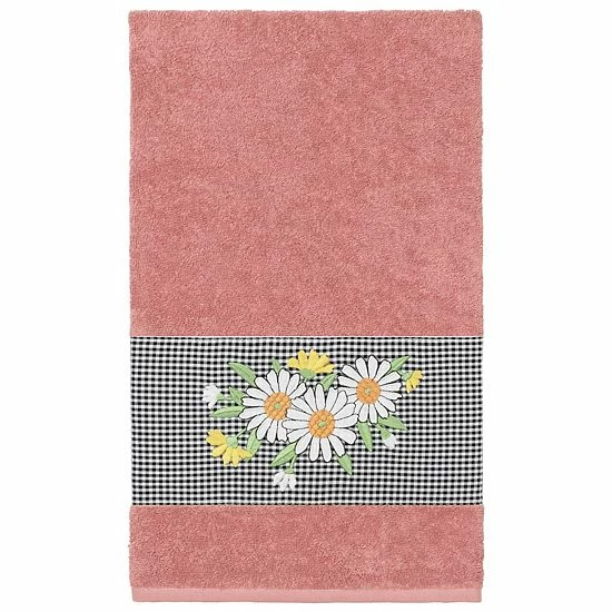 Linum Home Textiles Turkish Cotton Daisy Embellished Bath Towel Tea Rose Linum Home Textiles Turkish Cotton Daisy Embellished Bath Towel Tea Rose -Linum Home Textiles store unnamed file 4547