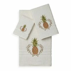 Linum Home Textiles Welcome 3-piece Embellished Bath Towel Set Cream -Linum Home Textiles store unnamed file 4562