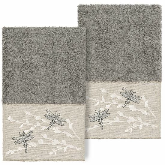 Linum Home Textiles Turkish Cotton Braelyn 2-piece Embellished Hand Towel Set White Linum Home Textiles Turkish Cotton Braelyn 2-piece Embellished Hand Towel Set White -Linum Home Textiles store unnamed file 4572