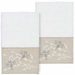 Linum Home Textiles Turkish Cotton Braelyn 2-piece Embellished Hand Towel Set White 7 Linum Home Textiles Turkish Cotton Braelyn 2-piece Embellished Hand Towel Set White -Linum Home Textiles store unnamed file 4573