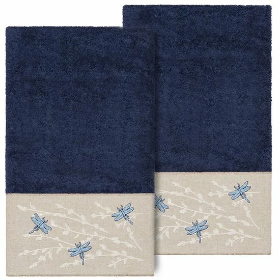 Linum Home Textiles Turkish Cotton Braelyn 2-piece Embellished Bath Towel Set Light Gray Linum Home Textiles Turkish Cotton Braelyn 2-piece Embellished Bath Towel Set Light Gray -Linum Home Textiles store unnamed file 4584