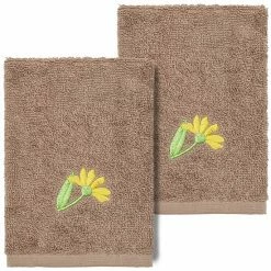 Linum Home Textiles Turkish Cotton Daisy 2-piece Embellished Washcloth Set Light Gray 6 Linum Home Textiles Turkish Cotton Daisy 2-piece Embellished Washcloth Set Light Gray -Linum Home Textiles store unnamed file 4600