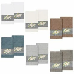 Linum Home Textiles Turkish Cotton Daisy 2-piece Embellished Bath Towel Set Cream 2 Linum Home Textiles Turkish Cotton Daisy 2-piece Embellished Bath Towel Set Cream -Linum Home Textiles store unnamed file 4614
