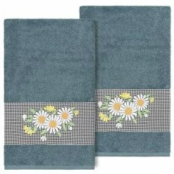 Linum Home Textiles Turkish Cotton Daisy 2-piece Embellished Bath Towel Set Cream 4 Linum Home Textiles Turkish Cotton Daisy 2-piece Embellished Bath Towel Set Cream -Linum Home Textiles store unnamed file 4616