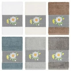 Linum Home Textiles Turkish Cotton Daisy Embellished Hand Towel Teal 2 Linum Home Textiles Turkish Cotton Daisy Embellished Hand Towel Teal -Linum Home Textiles store unnamed file 4624