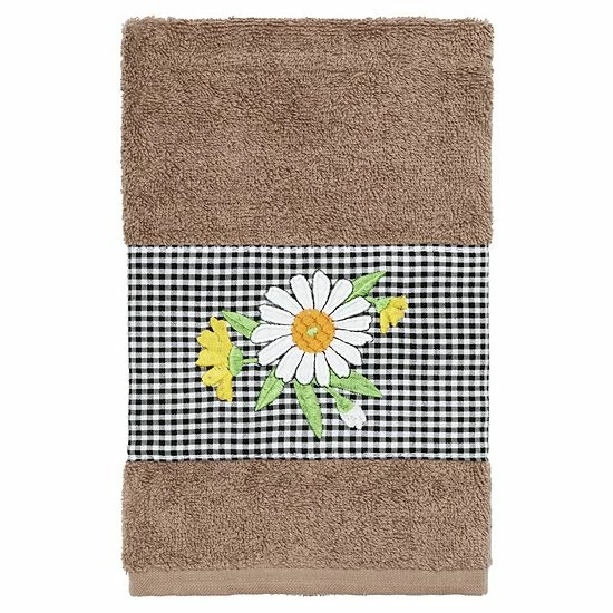 Linum Home Textiles Turkish Cotton Daisy Embellished Hand Towel Teal Linum Home Textiles Turkish Cotton Daisy Embellished Hand Towel Teal -Linum Home Textiles store unnamed file 4627