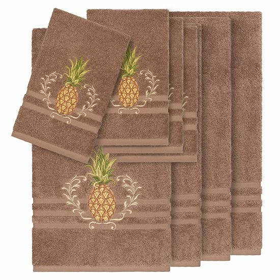 Linum Home Textiles 8-piece Turkish Cotton Welcome Embellished Towel Set Midnight Blue Linum Home Textiles 8-piece Turkish Cotton Welcome Embellished Towel Set Midnight Blue -Linum Home Textiles store unnamed file 4643