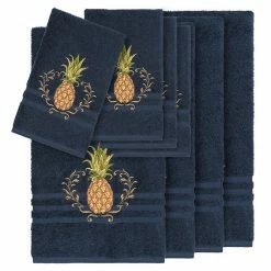 Linum Home Textiles 8-piece Turkish Cotton Welcome Embellished Towel Set Midnight Blue 6 Linum Home Textiles 8-piece Turkish Cotton Welcome Embellished Towel Set Midnight Blue -Linum Home Textiles store unnamed file 4648