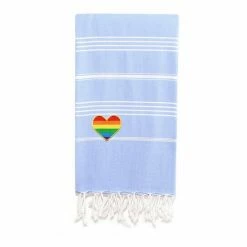 Linum Home Textiles Turkish Cotton Lucky Cheerful Rainbow Heart Pestemal Beach Towel Turquoise 8 Linum Home Textiles Turkish Cotton Lucky Cheerful Rainbow Heart Pestemal Beach Towel Turquoise -Linum Home Textiles store unnamed file 4668