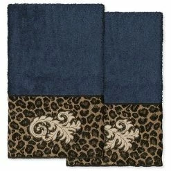 Linum Home Textiles Turkish Cotton April 2-piece Embellished Hand Towel Set Light Gray -Linum Home Textiles store unnamed file 4745
