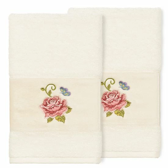Linum Home Textiles Turkish Cotton Rebecca Embellished Hand Towel Set Teal Linum Home Textiles Turkish Cotton Rebecca Embellished Hand Towel Set Teal -Linum Home Textiles store unnamed file 4749