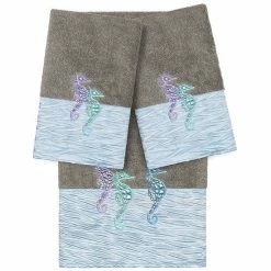 Linum Home Textiles Turkish Cotton Sofia 3-piece Embellished Bath Towel Set Dark Gray 4 Linum Home Textiles Turkish Cotton Sofia 3-piece Embellished Bath Towel Set Dark Gray -Linum Home Textiles store unnamed file 4784