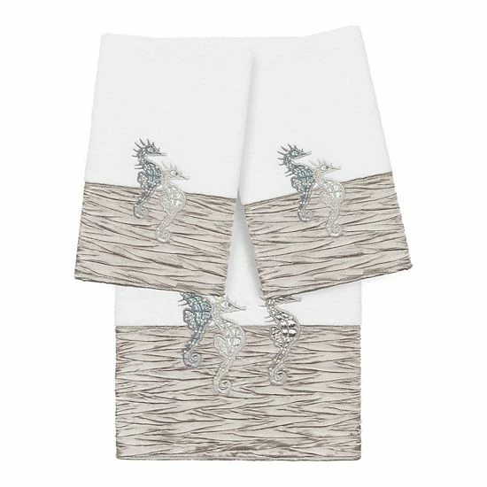 Linum Home Textiles Turkish Cotton Sofia 3-piece Embellished Bath Towel Set Dark Gray Linum Home Textiles Turkish Cotton Sofia 3-piece Embellished Bath Towel Set Dark Gray -Linum Home Textiles store unnamed file 4786