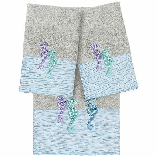 Linum Home Textiles Turkish Cotton Sofia 3-piece Embellished Bath Towel Set Dark Gray Linum Home Textiles Turkish Cotton Sofia 3-piece Embellished Bath Towel Set Dark Gray -Linum Home Textiles store unnamed file 4788