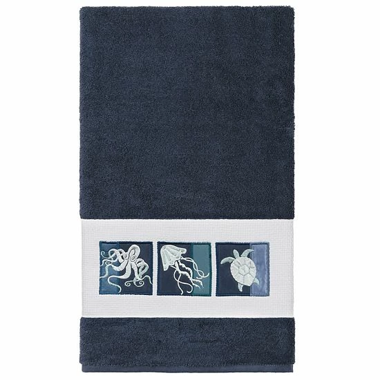 Linum Home Textiles Turkish Cotton Ava Embellished Bath Towel Teal Linum Home Textiles Turkish Cotton Ava Embellished Bath Towel Teal -Linum Home Textiles store unnamed file 4811