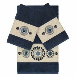 Linum Home Textiles 3-piece Turkish Cotton Isabelle Embellished Towel Set White 11 Linum Home Textiles 3-piece Turkish Cotton Isabelle Embellished Towel Set White -Linum Home Textiles store unnamed file 4817