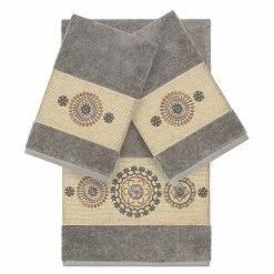 Linum Home Textiles 3-piece Turkish Cotton Isabelle Embellished Towel Set White 14 Linum Home Textiles 3-piece Turkish Cotton Isabelle Embellished Towel Set White -Linum Home Textiles store unnamed file 4820