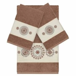 Linum Home Textiles 3-piece Turkish Cotton Isabelle Embellished Towel Set White 15 Linum Home Textiles 3-piece Turkish Cotton Isabelle Embellished Towel Set White -Linum Home Textiles store unnamed file 4821