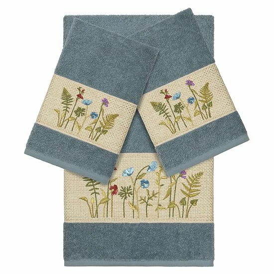 Linum Home Textiles 3-piece Serenity Embellished Bath Towel Set Teal Linum Home Textiles 3-piece Serenity Embellished Bath Towel Set Teal -Linum Home Textiles store unnamed file 4823