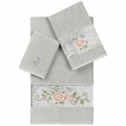 Linum Home Textiles Turkish Cotton Rebecca 3-piece Embellished Towel Set Cream -Linum Home Textiles store unnamed file 4898