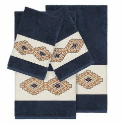 Linum Home Textiles 4-piece Turkish Cotton Gianna Embellished Towel Set Dark Gray 6 Linum Home Textiles 4-piece Turkish Cotton Gianna Embellished Towel Set Dark Gray -Linum Home Textiles store unnamed file 4905