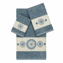 Linum Home Textiles 3-piece Turkish Cotton Isabelle Embellished Towel Set White 10 Linum Home Textiles 3-piece Turkish Cotton Isabelle Embellished Towel Set White -Linum Home Textiles store unnamed file 4909