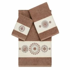 Linum Home Textiles 3-piece Turkish Cotton Isabelle Embellished Towel Set White 12 Linum Home Textiles 3-piece Turkish Cotton Isabelle Embellished Towel Set White -Linum Home Textiles store unnamed file 4911