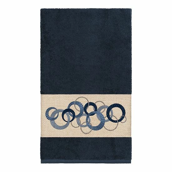 Linum Home Textiles Turkish Cotton Annabelle 3-piece Embellished Towel Set Dark Gray 3 Linum Home Textiles Turkish Cotton Annabelle 3-piece Embellished Towel Set Dark Gray - Image 3