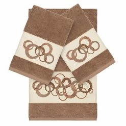 Linum Home Textiles Turkish Cotton Annabelle 3-piece Embellished Towel Set Dark Gray 12 Linum Home Textiles Turkish Cotton Annabelle 3-piece Embellished Towel Set Dark Gray -Linum Home Textiles store unnamed file 4916