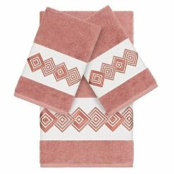 Linum Home Textiles Turkish Cotton Noah 3-piece Embellished Towel Set Midnight Blue 6 Linum Home Textiles Turkish Cotton Noah 3-piece Embellished Towel Set Midnight Blue -Linum Home Textiles store unnamed file 4958